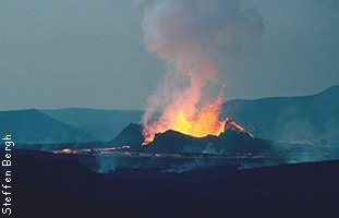 Vulkanutbrudd, Island